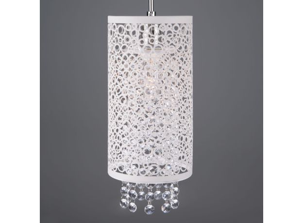 Подвесной светильник с хрусталем 1181/1 хром