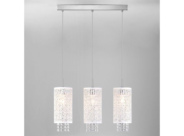 Подвесной светильник с хрусталем 1181/3 хром