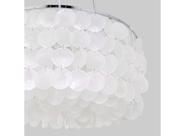 Подвесной светильник с перламутром 60005/4 хром