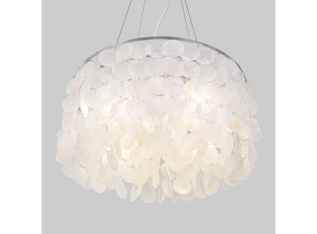 Подвесной светильник с перламутром 60005/4 хром