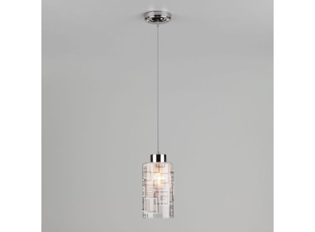 Подвесной светильник с плафоном 50002/1 хром