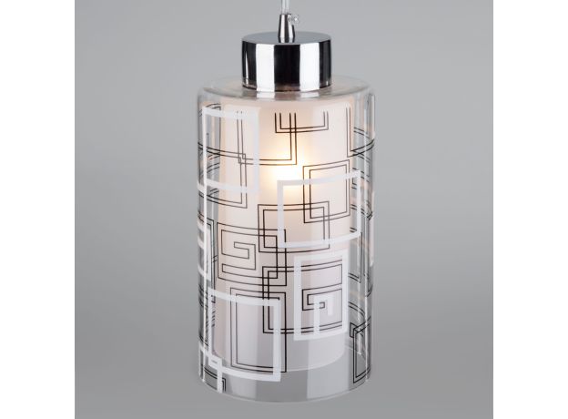 Подвесной светильник с плафоном 50002/1 хром