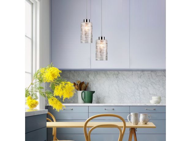 Подвесной светильник с плафоном 50002/1 хром