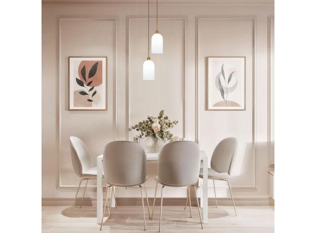 Подвесной светильник со стеклянными плафонами 50357/1 латунь