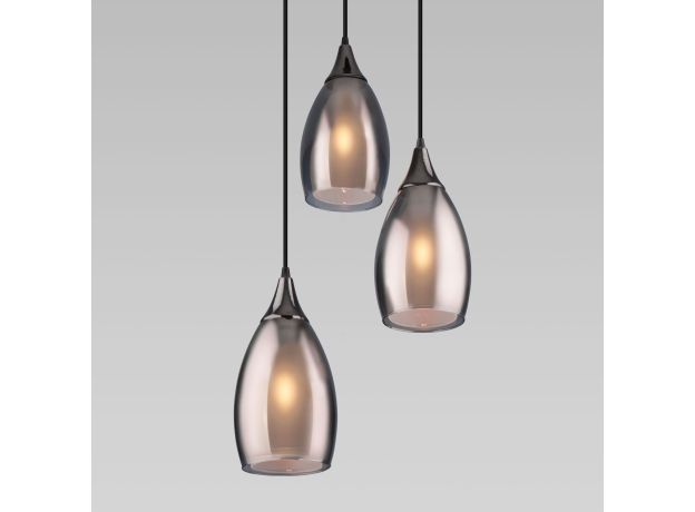 Подвесной светильник со стеклянными плафонами 50085/3 черный жемчуг