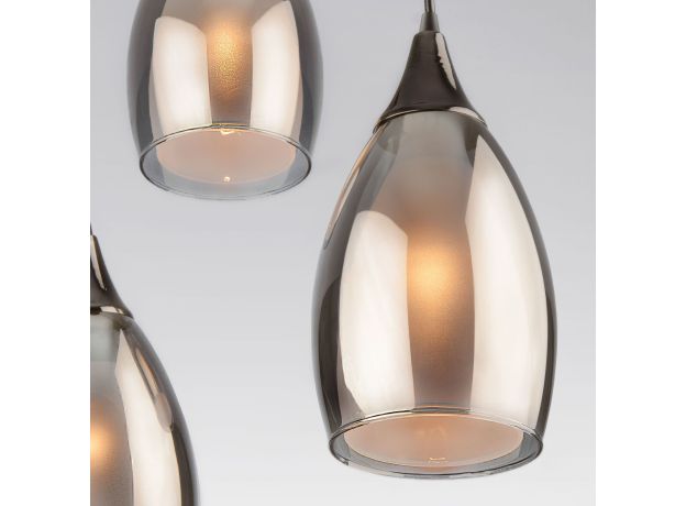 Подвесной светильник со стеклянными плафонами 50085/3 черный жемчуг