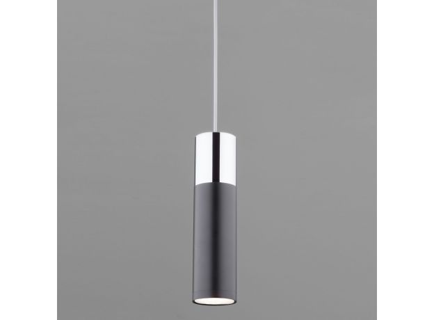 LED светильник подвесной в стиле лофт 50135/1 LED хром/черный