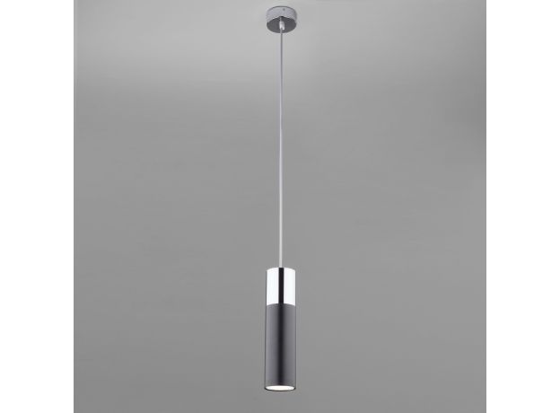 LED светильник подвесной в стиле лофт 50135/1 LED хром/черный