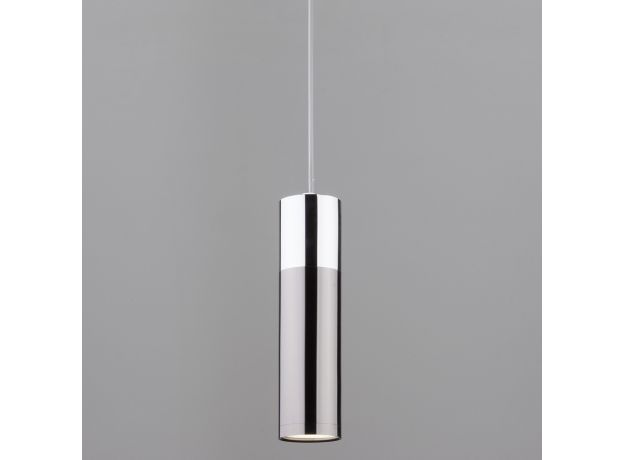 Светодиодный подвесной светильник в стиле лофт 50135/1 LED хром/черный жемчуг