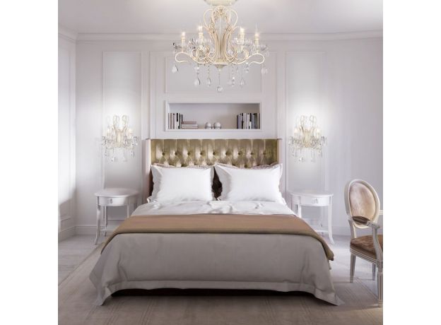 Потолочная люстра с хрустальным декором 12205/6 белый