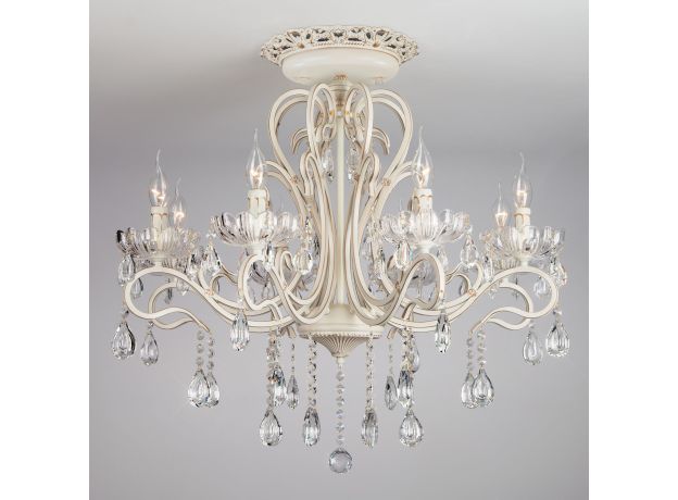 Потолочная люстра с хрусталем 12205/8 белый