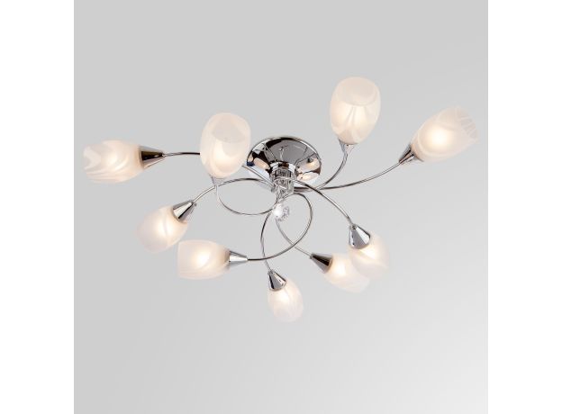 Потолочная люстра с плафонами 2275/9 хром