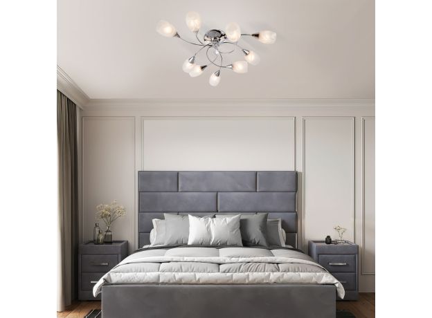 Потолочная люстра с плафонами 2275/9 хром