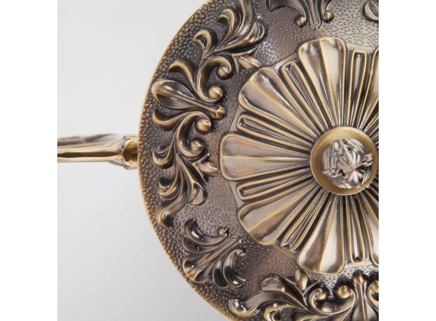 Потолочная люстра со стеклянными плафонами 22010/5 античная бронза