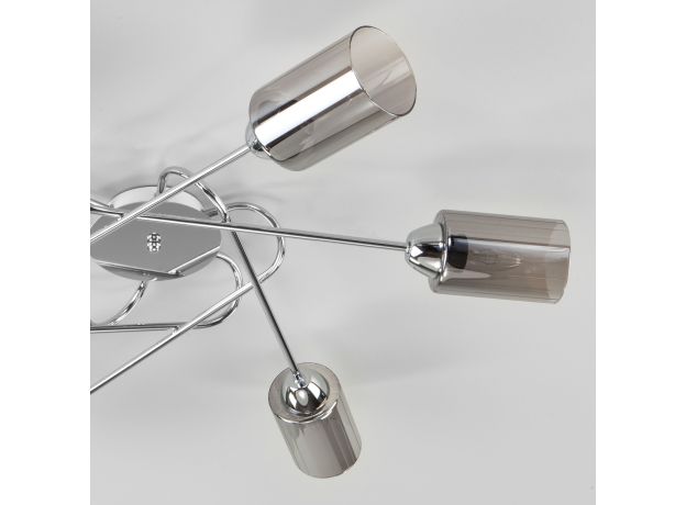 Потолочная люстра со стеклянными плафонами 30167/6 хром