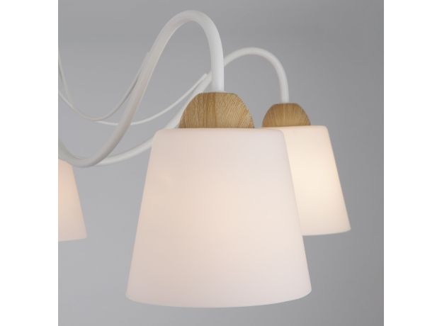 Потолочная люстра со стеклянными плафонами 70062/5 белый