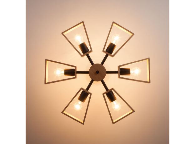 Потолочная люстра в стиле лофт 70056/6 черный