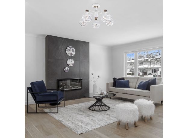 Потолочная люстра с хрусталем 70075/5 белый