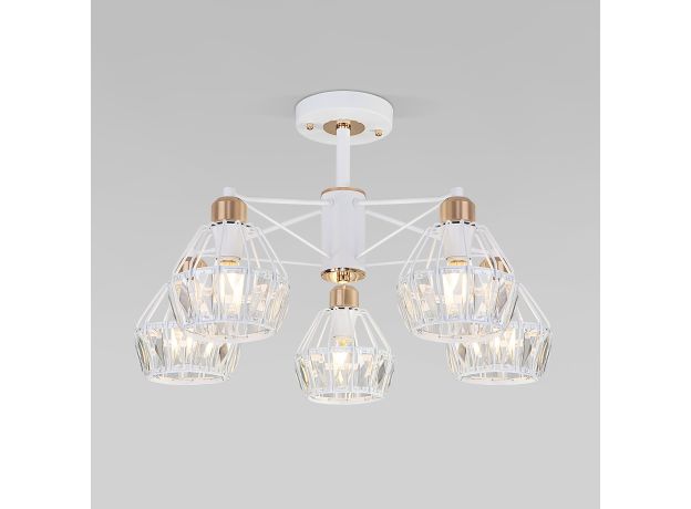 Потолочная люстра с хрусталем 70075/5 белый
