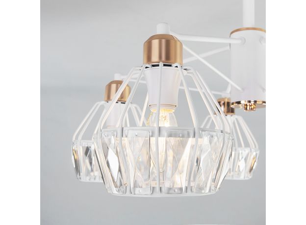 Потолочная люстра с хрусталем 70075/5 белый