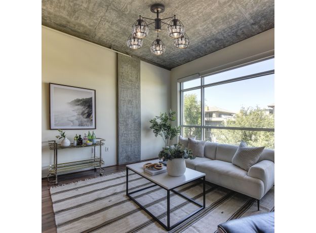 Потолочная люстра в стиле лофт 70075/5 черный