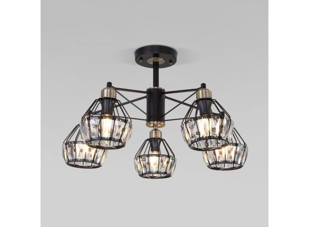 Потолочная люстра в стиле лофт 70075/5 черный
