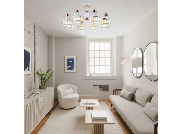 Люстра с хрустальным декором 70075/8 белый