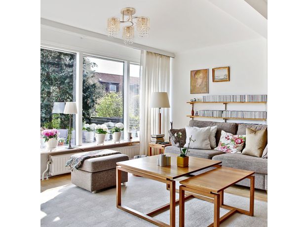 Потолочный светильник с металлическими плафонами и хрусталем 30137/3 золото