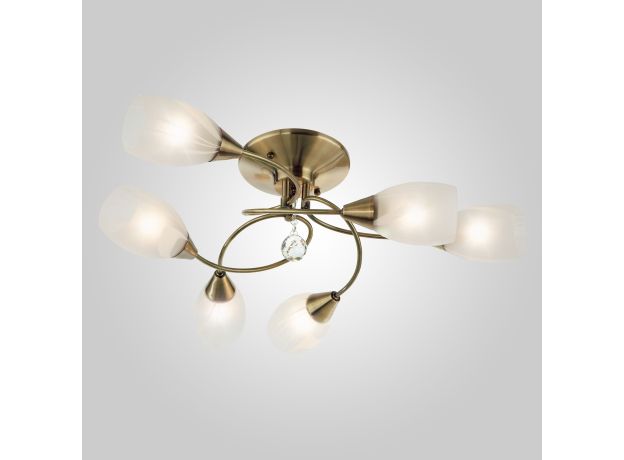 Потолочный светильник с плафонами 2275/6 античная бронза