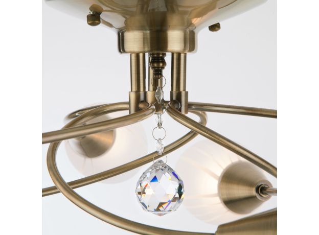 Потолочный светильник с плафонами 2275/6 античная бронза