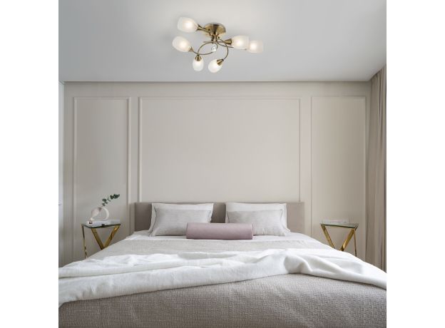 Потолочный светильник с плафонами 2275/6 античная бронза