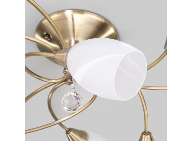 Потолочный светильник с плафонами 2275/9 античная бронза