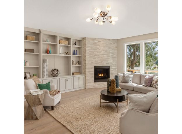 Потолочный светильник с плафонами 2275/9 античная бронза