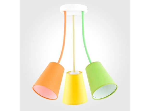 Светильник потолочный с тремя плафонами 2106 Wire Colour