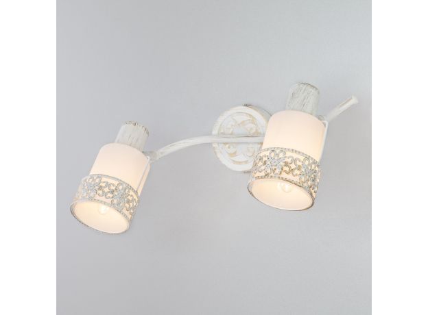 Спот с поворотными плафонами 20025/2 белый с золотом
