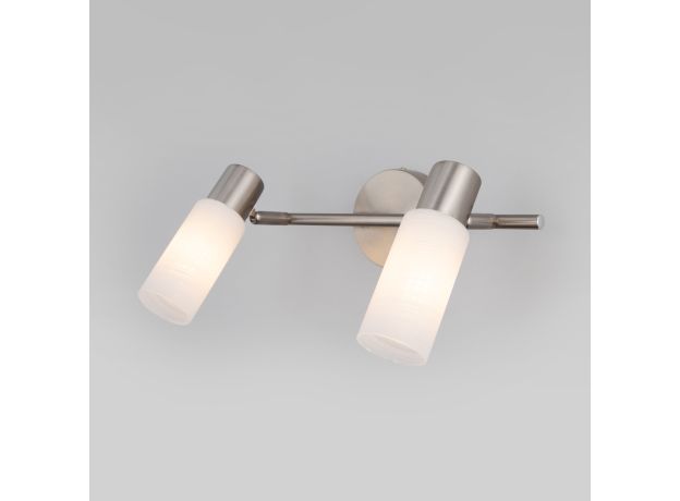 Спот с поворотными плафонами 20043/2 сатин-никель