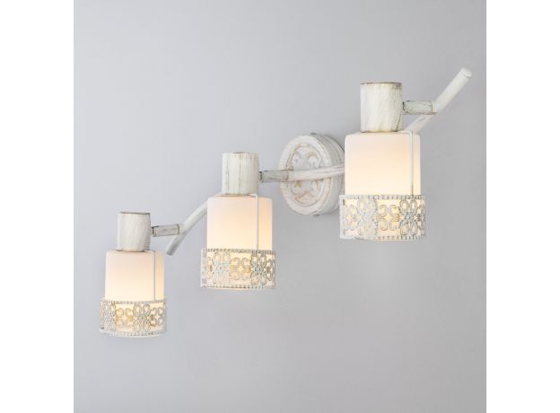 Спот с тремя плафонами 20025/3 белый с золотом