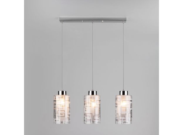 Светильник с тремя плафонами 50002/3 хром