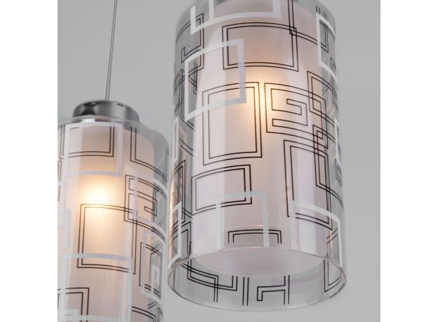 Светильник с тремя плафонами 50002/3 хром