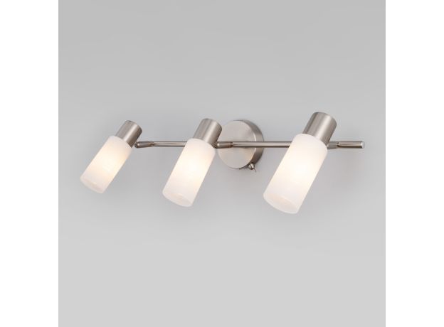 Светильник-спот с поворотными плафонами 20043/3 сатин-никель