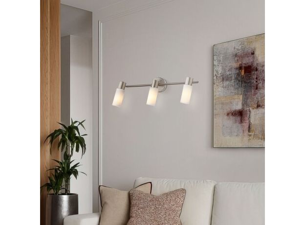 Светильник-спот с поворотными плафонами 20043/3 сатин-никель