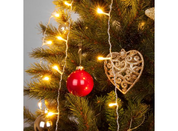 Светодиодная гирлянда занавес теплый белый 1,5*1м IP20 200-001 теплый белый