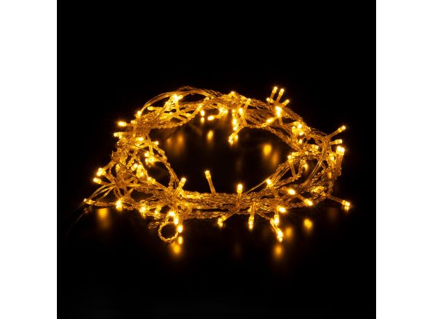 Светодиодная гирлянда занавес теплый белый 1,5*1м IP20 200-001 теплый белый