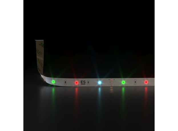 Светодиодная лента 12 В 7,2 Вт 30 Led/м 5050 IP20, мультиколор, 5 м Лента светодиодная 12V 7,2W 30Led 5050 IP20 RGB, 5м