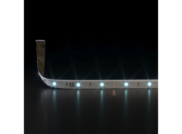 Светодиодная лента 12 В 7,2 Вт/м 30 Led/м 5050 IP65, холодный белый 6500К, 5 м Лента светодиодная 12V 7,2W 30Led 5050 IP65 холодный белый, 5м