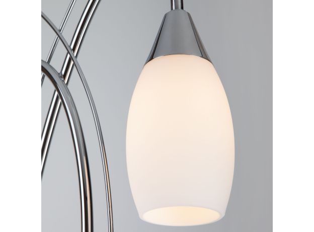 Торшер со стеклянными плафонами 22080/2F хром