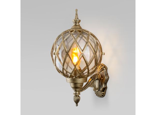 Уличный настенный светильник Sirius U черное золото IP44 Sirius U черное золото