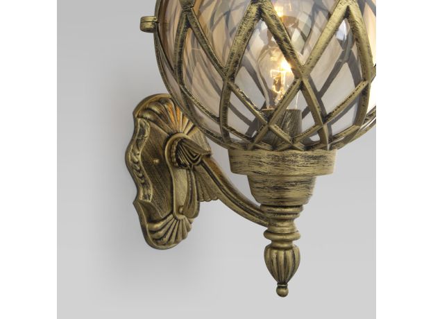 Уличный настенный светильник Sirius U черное золото IP44 Sirius U черное золото