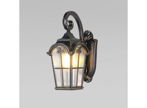 Уличный настенный светильник Mira D черное золото IP33 Mira D черное золото