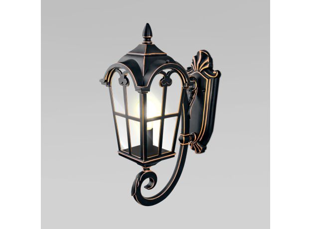 Уличный настенный светильник Mira U черное золото IP44 Mira U черное золото